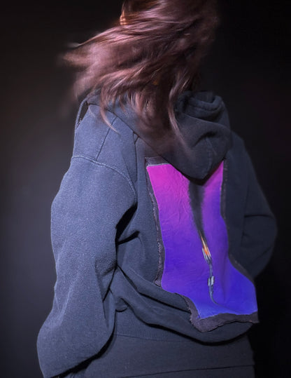 Customized Vintage Hooded Zip-Up