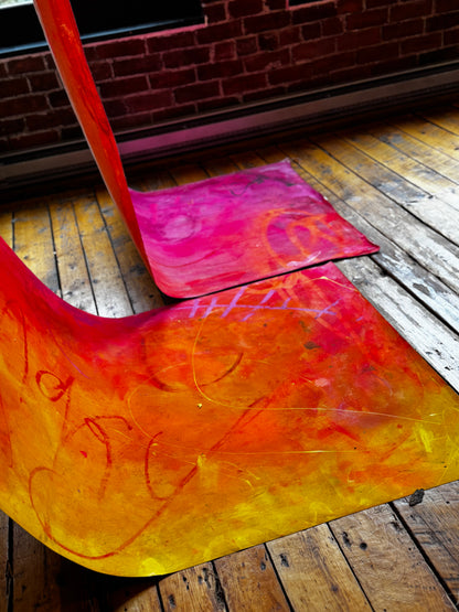 "SOUL ON FIRE" Oversized Contemporary (unstretched canvas)