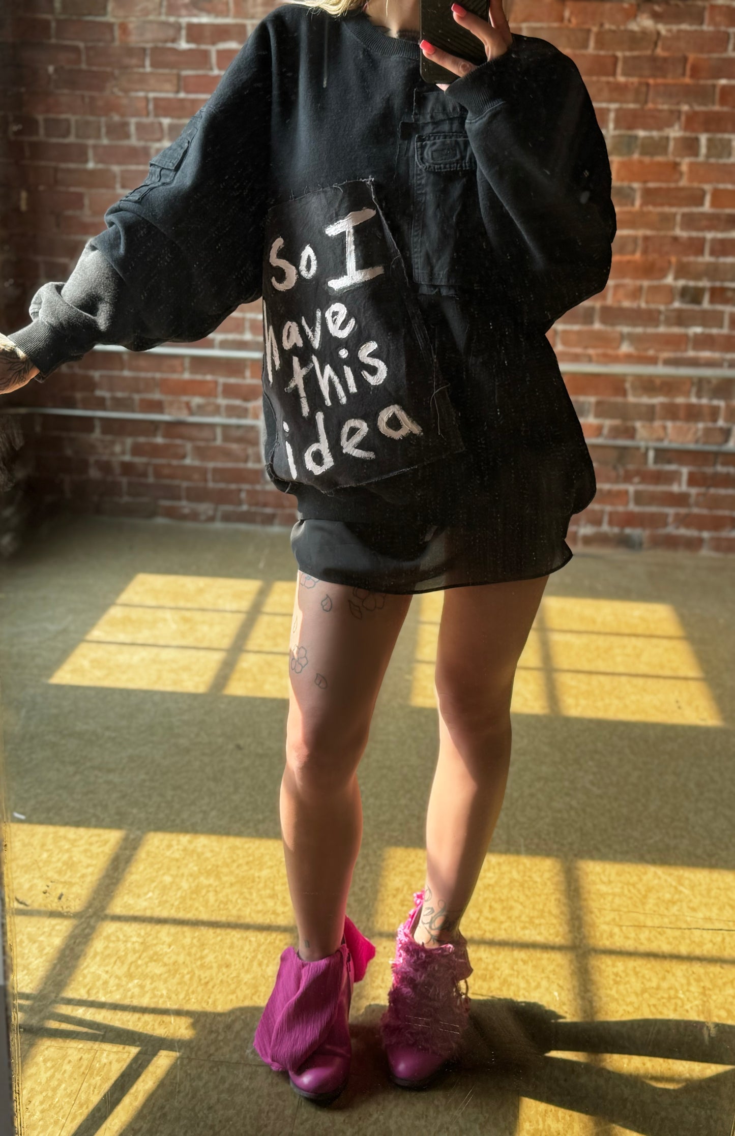IDEA Vintage Crew Neck Black