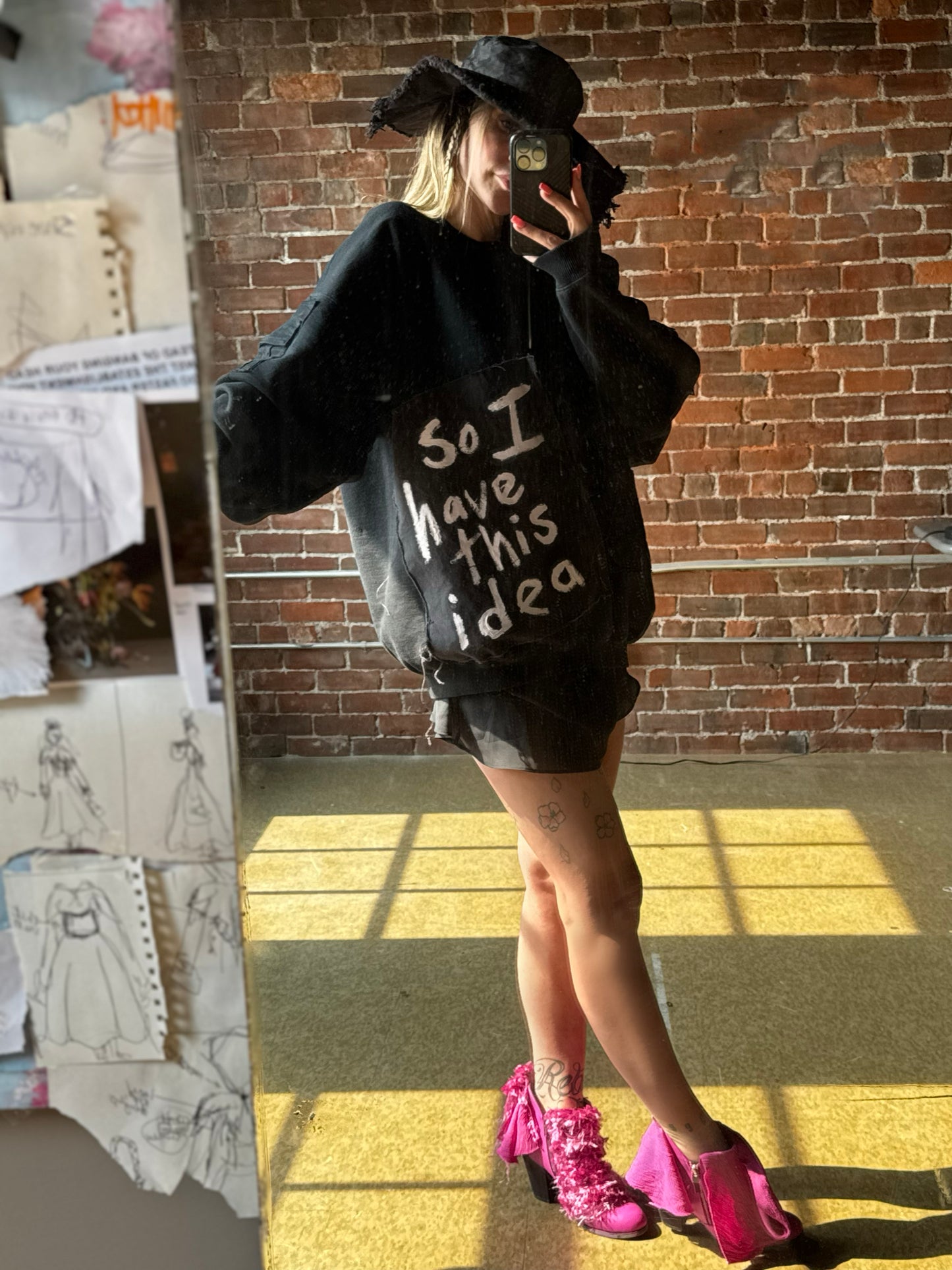IDEA Vintage Crew Neck Black