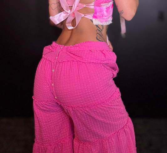 Repurposed Cloud Pants Pink